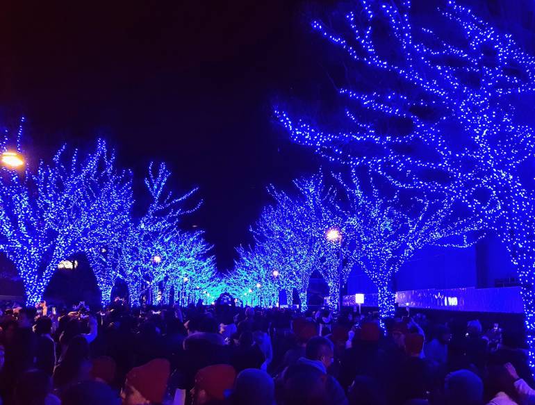 The Shibuya Blue Cave Illuminations in 2019. | Photo by Gregory Lane